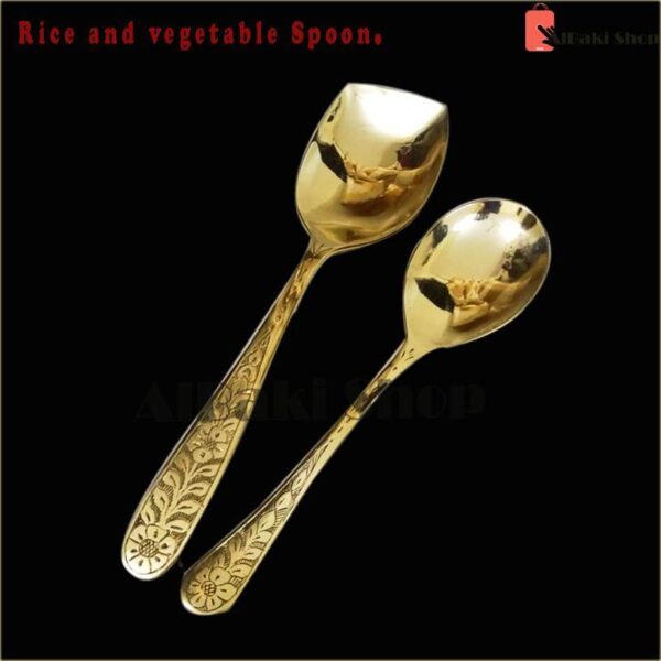 Brass Rich and vegetable spoon