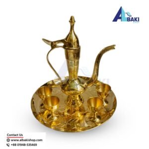 Home 18 Brass Small Surai Set (পিতলের ছোট সুরাই সেট)