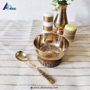 Home 21 Kasa Plain Bati and Brass Design Spoon