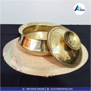 Brass Made Kari Hari With Lid (Half kg)
