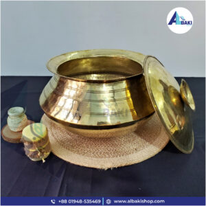 Brass Made Rice Hari With Lid (3 kg)