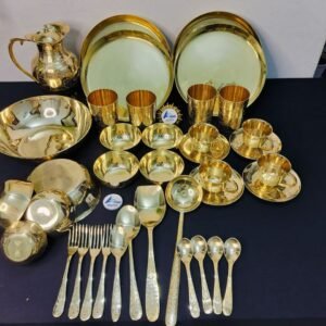 Home 17 Brass Family Dinner Set (4-person)