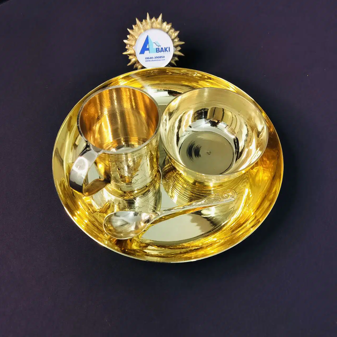 পিতলের বেবি প্লেট সেট- Brass Baby Beli Plate Set( 4 pcs) 1 পিতলের বেবি প্লেট সেট