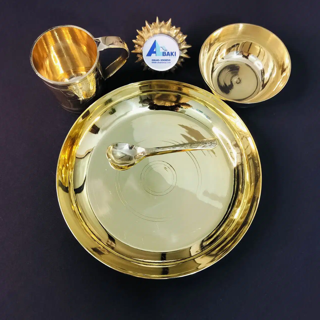 পিতলের বেবি প্লেট সেট- Brass Baby Beli Plate Set( 4 pcs) 2 পিতলের বেবি প্লেট সেট- Brass Baby Beli Plate Set( 4 pcs) - Image 2