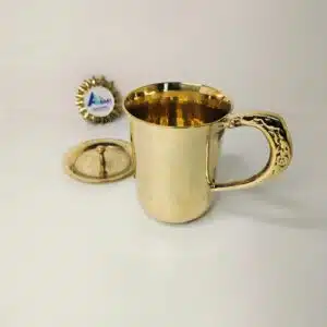 Home 8 পিতলের মগ ঢাকনাসহ - Brass Mug with Lid